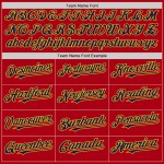 Custom Red Navy-Gold Bomber Full-Snap Varsity Letterman Hoodie Jacket Custom Red Navy-Gold Bomber Full-Snap Varsity Letterman Hoodie Jacket