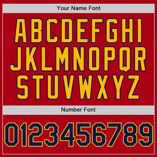 Custom Red Navy-Gold Bomber Full-Snap Varsity Letterman Hoodie Jacket Custom Red Navy-Gold Bomber Full-Snap Varsity Letterman Hoodie Jacket