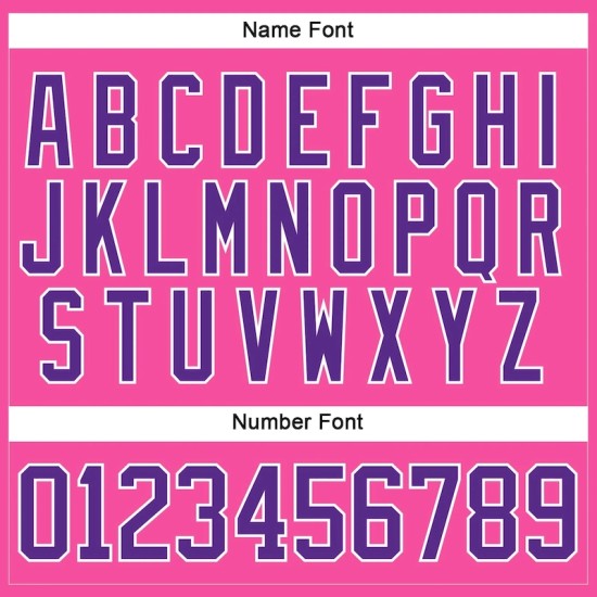 Custom Pink Purple-White Hockey Lace Neck Jersey Custom Pink Purple-White Hockey Lace Neck Jersey