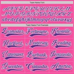 Custom Pink Purple-White Hockey Lace Neck Jersey Custom Pink Purple-White Hockey Lace Neck Jersey