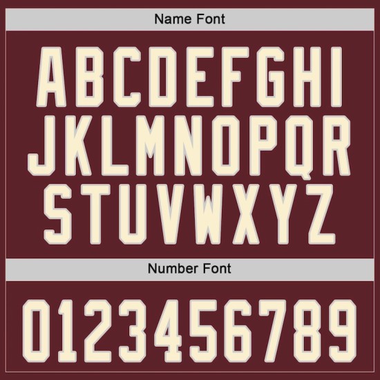 Custom Burgundy Cream-Black Hockey Jersey Custom Burgundy Cream-Black Hockey Jersey