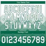 Custom White Kelly Green 3D Pattern Design Gradient Square Shapes Performance T-Shirt Custom White Kelly Green 3D Pattern Design Gradient Square Shapes Performance T-Shirt