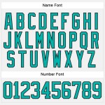 Custom White Aqua-Black Hockey Lace Neck Jersey Custom White Aqua-Black Hockey Lace Neck Jersey