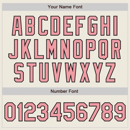 Custom Cream (Black Medium Pink Pinstripe) Medium Pink-Black Authentic Baseball Jersey Custom Cream (Black Medium Pink Pinstripe) Medium Pink-Black Authentic Baseball Jersey