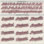 Custom Cream (Black Medium Pink Pinstripe) Medium Pink-Black Authentic Baseball Jersey Custom Cream (Black Medium Pink Pinstripe) Medium Pink-Black Authentic Baseball Jersey