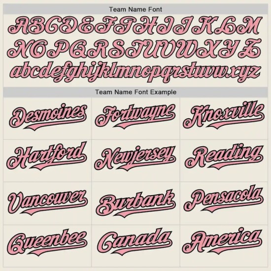 Custom Cream (Black Medium Pink Pinstripe) Medium Pink-Black Authentic Baseball Jersey Custom Cream (Black Medium Pink Pinstripe) Medium Pink-Black Authentic Baseball Jersey