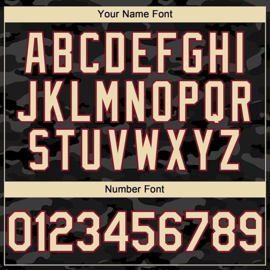 Custom Camo Cream-Crimson 3D American Flag Authentic Salute To Service Baseball Jersey Custom Camo Cream-Crimson 3D American Flag Authentic Salute To Service Baseball Jersey