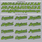 Custom Gray Navy Pinstripe Neon Green Two-Button Unisex Softball Jersey Custom Gray Navy Pinstripe Neon Green Two-Button Unisex Softball Jersey