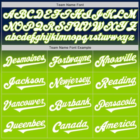 Custom Navy White-Neon Green Authentic Fade Fashion Baseball Jersey Custom Navy White-Neon Green Authentic Fade Fashion Baseball Jersey