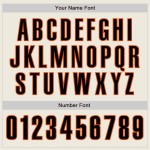 Custom Cream Black-Orange Authentic Baseball Jersey Custom Cream Black-Orange Authentic Baseball Jersey