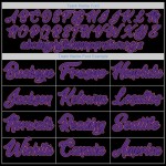 Custom Black Pink-Purple Performance T-Shirt Custom Black Pink-Purple Performance T-Shirt