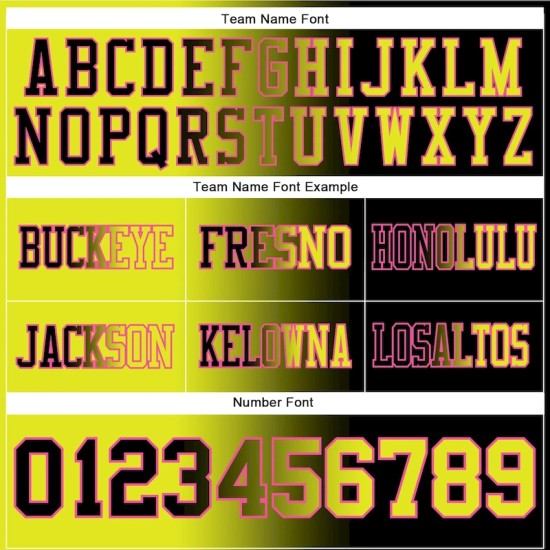 Custom Black Neon Yellow-Pink Mesh Authentic Gradient Fashion Football Jersey Custom Black Neon Yellow-Pink Mesh Authentic Gradient Fashion Football Jersey