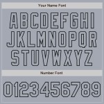 Custom Gray Black Bomber Varsity Letterman Zipper Jacket Custom Gray Black Bomber Varsity Letterman Zipper Jacket