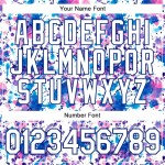 Custom Graffiti Pattern White-Royal 3D Abstract Watercolor Authentic Baseball Jersey Custom Graffiti Pattern White-Royal 3D Abstract Watercolor Authentic Baseball Jersey