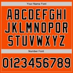 Custom Orange Black-White Two-Button Unisex Softball Jersey Custom Orange Black-White Two-Button Unisex Softball Jersey