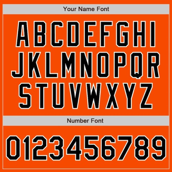 Custom Orange Black-White Two-Button Unisex Softball Jersey Custom Orange Black-White Two-Button Unisex Softball Jersey