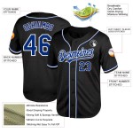 Custom Black Royal-White Mesh Authentic Throwback Baseball Jersey Custom Black Royal-White Mesh Authentic Throwback Baseball Jersey